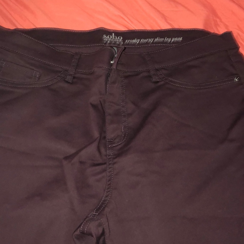 Soho NY&co curvy slim cut pants